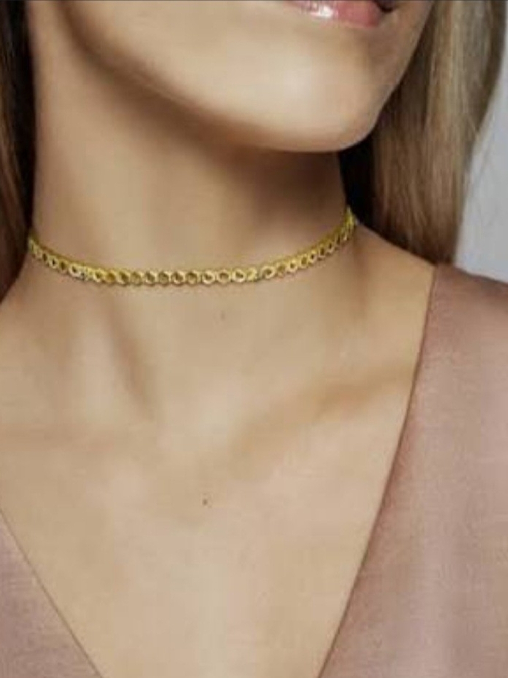 Pandora 14k gold plated Honeyvomb Choker